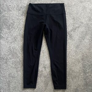 Lululemon Black High Rise Wunder Under Leggings 7/8